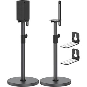 Heavy-Duty Bookshelf Speaker Stands Pair for Vizio Speaker Stands with Vizio Soundbar Mount for Surround Sound - Adjustable Floor Speaker Stands for Vizio Rear Speaker Stands with Cable Management