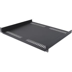 StarTech.com 1U Vented Server Rack Shelf, 16in (40cm) Mounting Depth, Cantilever Tray, Heavy-Duty Steel, 30lb/14kg Capacity