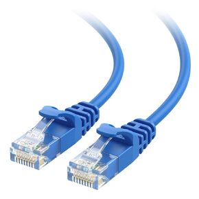 Cable Matters 10Gbps Snagless Cat 6 Ethernet Cable - 25ft, Slim Profile Cat 6 Cable, Cat6 Cord, Thin Ethernet Cord, Black