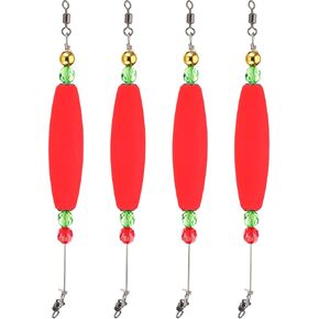 PATIKIL Fishing Floats Rig Olive Fishing Bobbers Popping Corks Float Weighted Bobbers Fishing Tackle with Copper Beads
