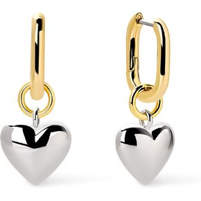 Ana Luisa Gold Lev Heart Stud Earrings - 14K Gold Plated Heart Stud Earrings for Women - Hypoallergenic, Water-Resistant, Tarnish-Free Stud Earrings - Titanium Posts - Women Gift Ideas in Kuwait