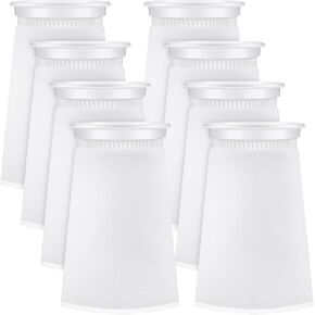 Jecery 7 inch Ring Diameter Filter Socks 200 μm Aquarium Fish Tank Filter Aquarium for Fish Tank Freshwater Saltwater Aquariums(7 x 16 inches)