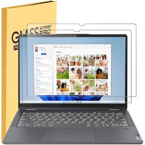 2 Pack Tempered Glass Screen Protector for Lenovo Ideapad Flex 5 / 5i 14 2-in-1 & IdeaPad 5 / 5x 14 2-in-1 & Flex 5i Chromebook Plus 14" Touchscreen Laptop (14 inch), 9H Scratch Resistant Screen Filte