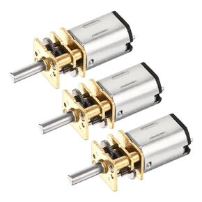 DMiotech 3pcs 3V 150RPM Rated Torque 2.5 Output Shaft Length 10mm Micro DC Speed Reduction Motor Mini Metal Gearbox Motor for RC Car Robot Model DIY RC Toys Engine