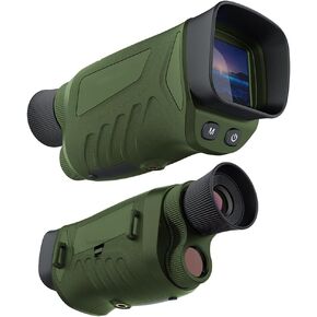 Night Vision Binoculars Scope, Monocular Night Vision Goggles with Strap 3W Infrared Monocular 2.5KD Night Vision for Camping Hunting