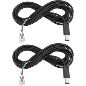 2Pcs 10FT 3M Replacement Game Consoles Controller Repair Cable Cord with 6 Header Pins Compatible with Nintendo Compatible with Gamecube GC NGC Controller