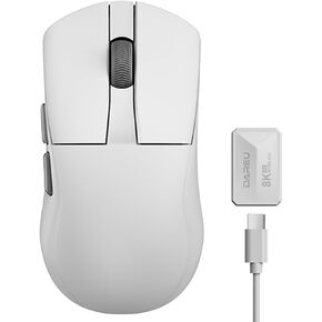 DAREU A950 Wing Wireless Gaming Mouse, Ultra Lightweight 35g (1.23oz), Wireless/Wired Dual 8K Polling, 30000 DPI Optical Sensor, Ergonomic Symmetrical Design, 5 Programmable Buttons,70H Battery