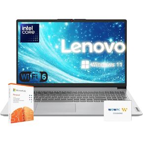 Lenovo Premium Series IdeaPad Laptop | Latest Model | 12GB RAM | 256GB SSD | 1 Year Office 365 w/ 1TB Cloud Storage | Intel Core | 15.6" | Numeric Keypad | WiFi 6 | Win 11 | w/WOWPC Recovery USB