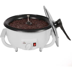 Coffee Roaster Machine for Home Use, 800g Capacity Electric Coffee Bean Roaster Machine with Timer 0-240℃ Non-Stick for Cafe Shop, Nut, Peanut, Black Bean, Soybeans 110V 1200W