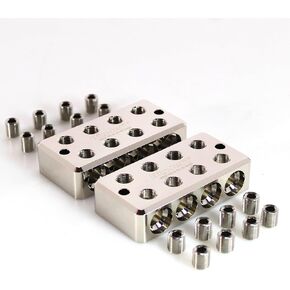 1/0 GA Aluminum 4 In - 4 Out Power/Ground Distribution Blocks