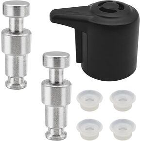 Steam Release Valve, with 2 Pcs Float Valve Seal + 4 Sealer Gasket Universal Pressure Valve Replacement Parts for Instapot 3, 5, 6, 8 Qt, Vent Knob Lid Release Accessory for Electric Pressure Cooker