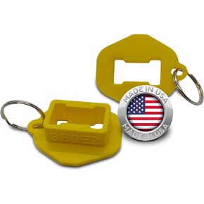 Magazine Loader for The Smith & Wesson M&P 380 Shield EZ - Easy Pain Free Loading - Comfortable Grip - Speed Loader Accessories - Large Flanges for Thumb Relief - 2 Pack - Yellow