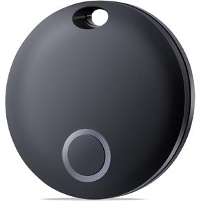 Reyke Key Finder, Bluetooth Luggage Tracker Tag Item Locator for Keys, Wallet, Suitcase and More, Works with Apple Find My (iOS only), IP67 Waterproof, Replaceable Battery, 1 Pack Black