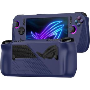 Protective Case for ASUS Rog Ally X 2024 Gaming Handheld,Game Console Silicone Protective Cover for Rog Ally X Accessories with Rocker Caps