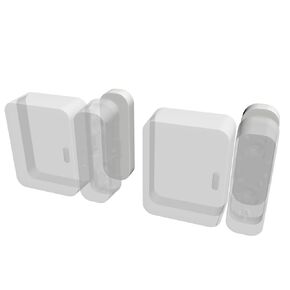 2 Sensor Risers and 4 Adhesive Pads for SimpliSafe Contact Sensor Alarm Home Security System 2, 1/4inch