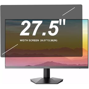 27.5" Computer Privacy Screen for Monitor Filter. Anti-Glare/Anti Blue Light/Anti Scratch Film, Glare Relieve Screen Filter Anti Fingerprint. Size Is(610*340 mm. 24.01*13.38 inch),16:10 Aspec