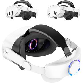 Head Strap for Meta/Oculus Quest 3/3S: Adjustable Quest 3/3S Elite Strap Replacement - Enhanced Comfort Support of VR Headset - Reduce Pressure Extend Playtime