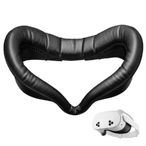 SUPERUS for Quest 3S Face Pad Cover Facial Interface, Soft PU Face Cushion Pad Compatible with Meta/Oculus Quest 3S Accessories, Fully Integrated Anti-Light Leakage Design (Not Fit Quest 3)