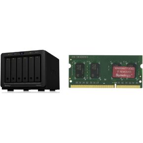 Synology 6 Bay 2.5" NAS DS620slim (Diskless) & RAM DDR3L-1866 SO-DIMM 4GB (D3NS1866L-4G)