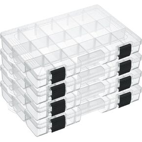 3600 Tackle Trays, Removable Dividers - Tackle Boxes - Fishing Tackle Storage - 4 Packs Box Organizer
