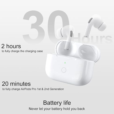 CCAN Wireless Charging Case Compatible with Air Pod Pro 2nd & 1st Generation, Air Pod Pro 2 1 Charger Case Replacement with Bluetooth Pairing Sync Button in Saudi Arabia