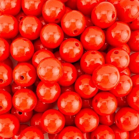 1,200 Round Gold Acrylic Beads 6mm Diameter with 1mm Hole for Crafts in Saudi Arabia