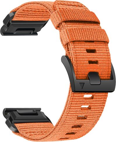 26 مم نطاقات ساعة Quickfit متوفرة مع Garmin Fenix ​​8-51mm Tactix 7 Pro/Fenix ​​7x Pro/7x/6x Pro/5x Pro/5x/Descent Mk2 Mk1 Tactix Delta/Enduro 2 3 Woven Nylon Watch for Mens in Kuwait