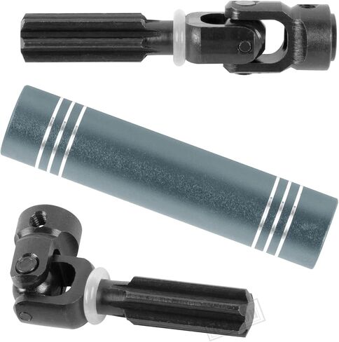 RC Drive Shaft Axles 123-150MM Upgrades Part for 1/10 Axial SCX10 SCX10 II 90046 SCX10 III AXI03007 TRX4 D90 RC Crawler,2PCS Universal Driveshaft CVD Hop-Ups,Titanium in Saudi Arabia