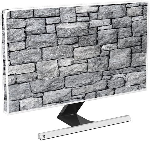 Baocicco Gray Vintage Wall Monitor Dust Cover 22, 23, 24, 25 Inch Anti-Static Dustproof Protective Full Body Cover for Computer Screen Sleeve Compatible with iMac 24,22-25 PC,Desktop and TV in Saudi Arabia