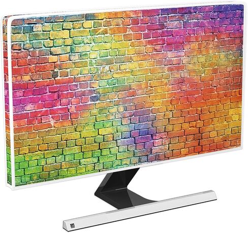 Baocicco Gray Vintage Wall Monitor Dust Cover 22, 23, 24, 25 Inch Anti-Static Dustproof Protective Full Body Cover for Computer Screen Sleeve Compatible with iMac 24,22-25 PC,Desktop and TV in Saudi Arabia