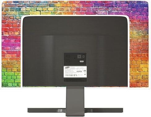 Baocicco Gray Vintage Wall Monitor Dust Cover 22, 23, 24, 25 Inch Anti-Static Dustproof Protective Full Body Cover for Computer Screen Sleeve Compatible with iMac 24,22-25 PC,Desktop and TV in Saudi Arabia