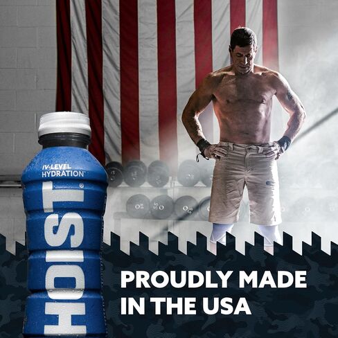 HOIST Premium Military Hydration Electrolyte Drink, Powerful IV-Level Hydration, Clinically Proven Performance Drink, Watermelon, 16 Fl Oz (Pack of 12) in Saudi Arabia