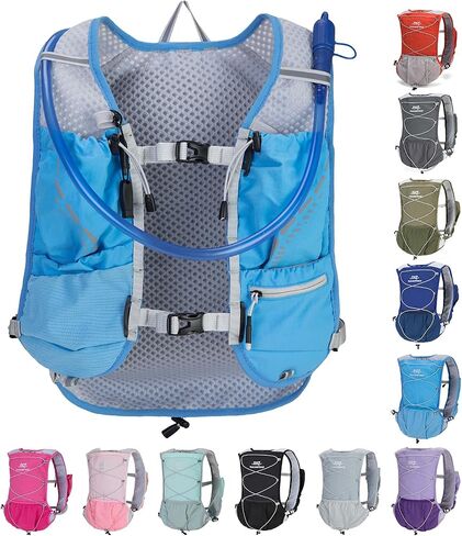 Lightweight Running Vest for Women and Men Hydration Backpack Pack with 1.5L Water Bladder Bag Running Gear Accessories for Hiking Trail Cycling Marathon in Kuwait