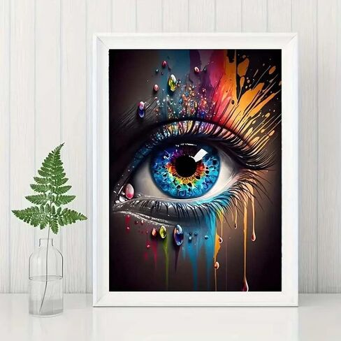 Cat Diamond Painting Kits For Adults DIY Round Gem Art Animal Cute Cat Diamond Art Kits For Adults,5D Full Drill Diamond Dots Crafts Paintings Canvas For Beginners For Adults Home Decor 12x16Inch in Saudi Arabia