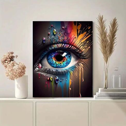 Cat Diamond Painting Kits For Adults DIY Round Gem Art Animal Cute Cat Diamond Art Kits For Adults,5D Full Drill Diamond Dots Crafts Paintings Canvas For Beginners For Adults Home Decor 12x16Inch in Saudi Arabia