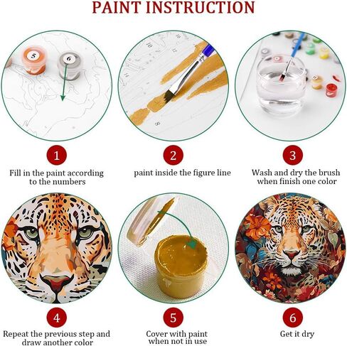 4 Pack Animals Paint by Number for Kids with Wooden Frame-Paint by Numbers for Kids Animal Ages 4-8-12,Easy Elephant Cow Penguin Giraffe DIY Acrylic Oil Painting Kits for Home Wall Decor(8X8inch) in Saudi Arabia