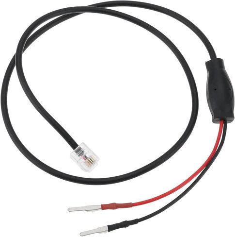 1pc RJ11 Rearview Mirror Plug Cord Radar Detector Power Cable 60cm Compatible with Escort Compatible with Valentine One Compatible with Uniden RJ11 Radar Detector(Middle Pin) in Kuwait