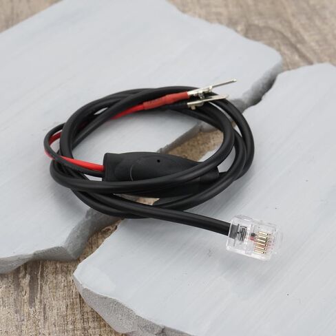 1pc RJ11 Rearview Mirror Plug Cord Radar Detector Power Cable 60cm Compatible with Escort Compatible with Valentine One Compatible with Uniden RJ11 Radar Detector(Middle Pin) in Kuwait