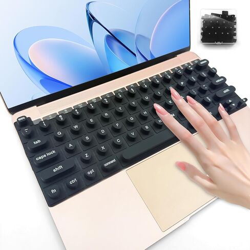 Keyboard Film for Nail Art | Full-Size Laptop Keyboard Cover Used for MacBook, Silicone Raised Keyboard Protective Cover for Nail Art, Long Nails Keyboard Cover for Typing and Gaming (Heart, Green) in Saudi Arabia