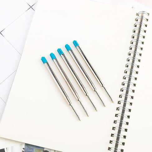 6 Pack - TikiPen Blue Parker Compatible Ballpoint Pen Refills. Smooth Writing German Ink and 1mm Medium Tip… (Red) in Saudi Arabia