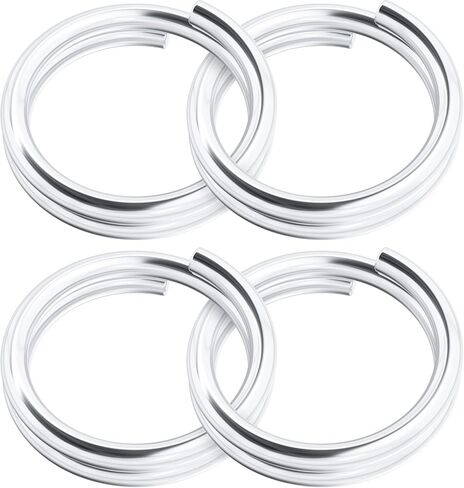 4 Pcs 4/5/6/7mm Split Jump Ring, 925 Sterling Silver Key Rings, Small Open Connector Bracelet Necklace Charm for Wedding Prom Jewelry Making in Saudi Arabia