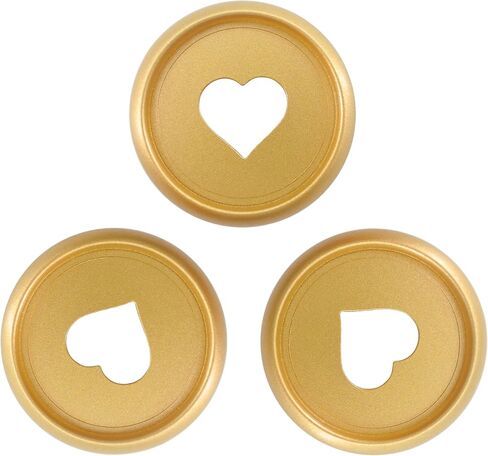 33pcs Expansion Discbound Notebook System Heart Plastic Discs Book Binding Disc Binder Rings Planner Accessories(Silver & Rose Gold,1inch/24mm,33 Pieces) in Saudi Arabia