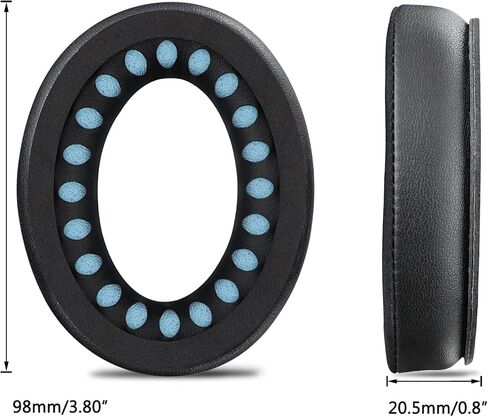 SoloWIT Cooling-Gel Earpads Cushions for Bose Headphones, Replacement Ear Pads for Bose QuietComfort 15 QC15 QC25 QC2 QC35/Ae2 Ae2i Ae2w/SoundTrue & SoundLink Around-Ear & Around-Ear II - Blue&Black in Kuwait