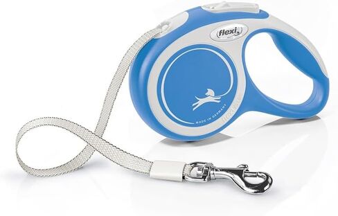 Flexi New Comfort Tape Gray & Blue Large 5M Card Card Leash/Lead للكلاب التي تصل إلى 60 كجم/132 رطل in Kuwait
