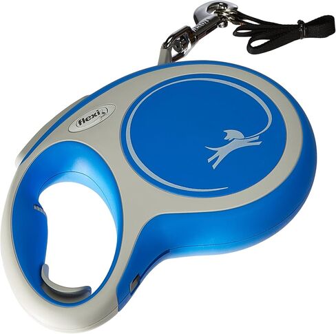 Flexi New Comfort Tape Gray & Blue Large 5M Card Card Leash/Lead للكلاب التي تصل إلى 60 كجم/132 رطل in Kuwait