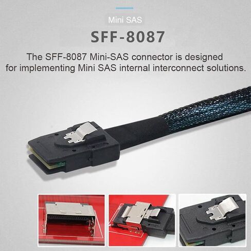 تشينيانغ 1M Mini SAS SFF-8087 36Pin مضيف إلى 4 SFF-8482 كابل قرص SAS المستهدف in Kuwait