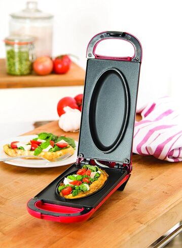 Dash DOM001RD Nonstick Omelette Maker, Red in Saudi Arabia