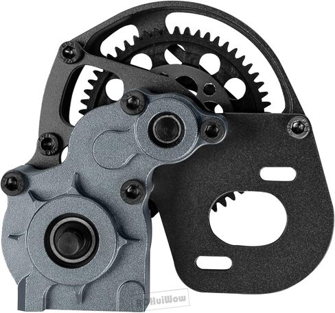 RC Aluminum Transmission Gearbox Upgrades Part for 1/10 Axia1 SCX10, SCX10 II 90046 90047 Wraith,AX10 RC Crawler car,Alloy Center Transmission Gearbox,Titanium & Pink in Saudi Arabia