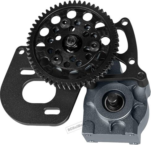 RC Aluminum Transmission Gearbox Upgrades Part for 1/10 Axia1 SCX10, SCX10 II 90046 90047 Wraith,AX10 RC Crawler car,Alloy Center Transmission Gearbox,Titanium & Pink in Saudi Arabia
