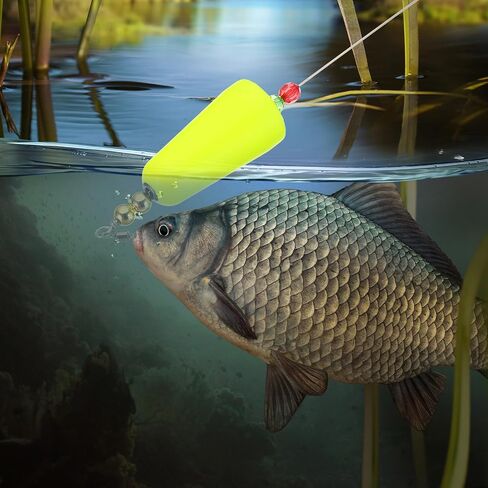 PATIKIL Fishing Floats Rig Conical Fishing Bobbers Popping Corks Float Weighted Bobbers Fishing Tackle with Copper Beads in Saudi Arabia